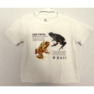Copper Denim Tree Frog Short Sleeved Shirt 3T